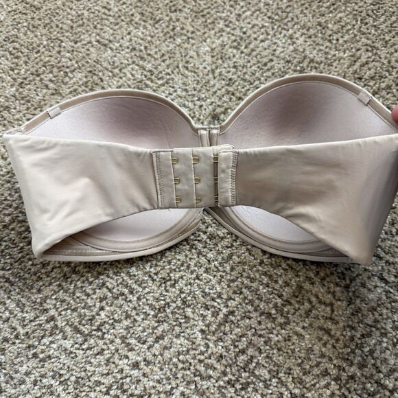 ThirdLove Bra Size 32E Classic Strapless Solid Beige Padded 24/7 Third Love - Picture 3 of 6